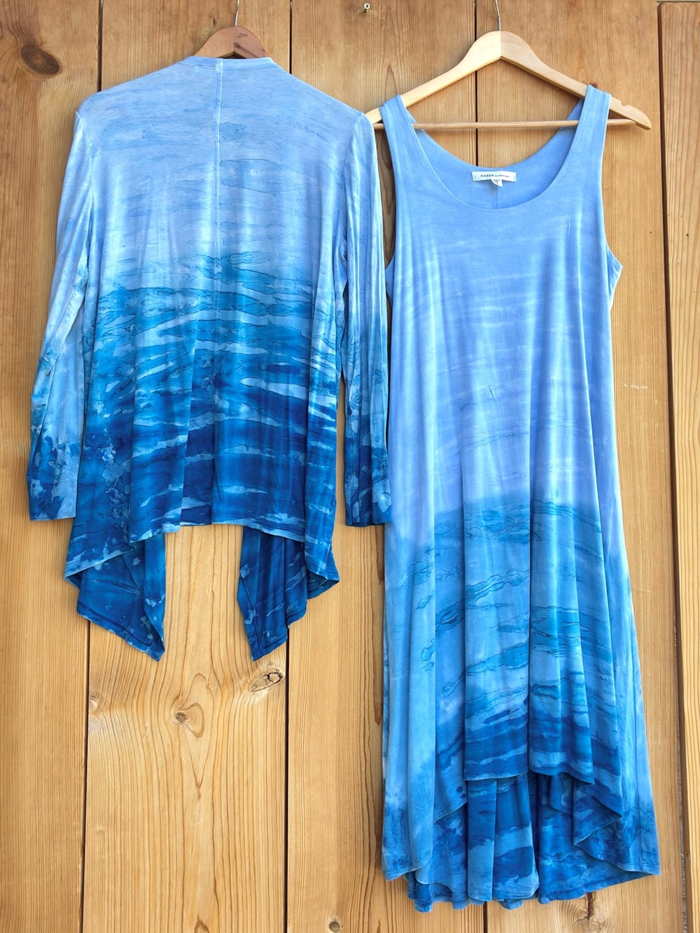 Karen Kane Long Sleeveless Dress With Matching Cardigan Sz XL - Picture 9 of 9